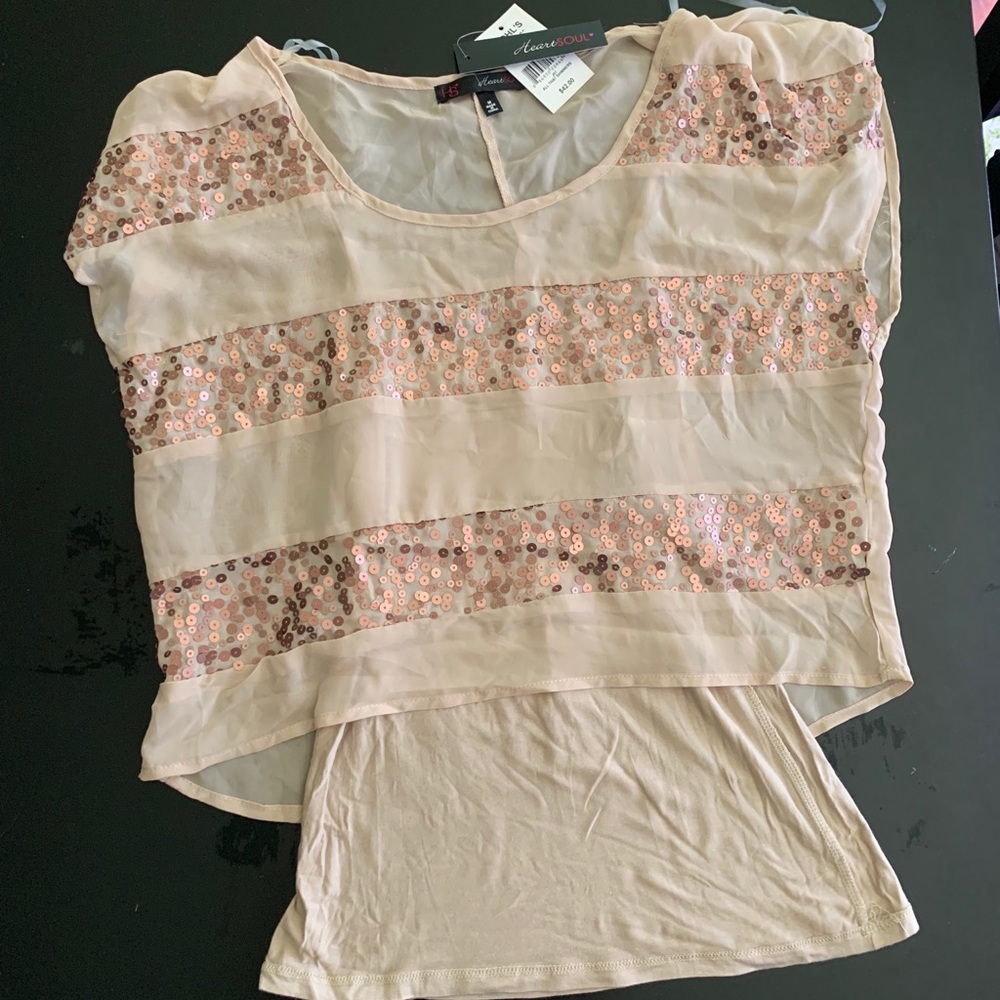 NEW WITH TAGS HeartSoul Sequin Top